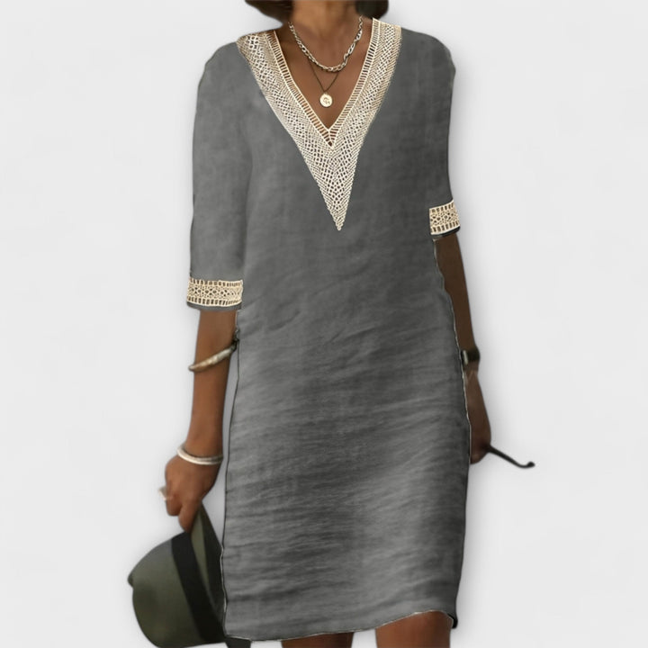 Ladies' Dress in Cotton and Linen