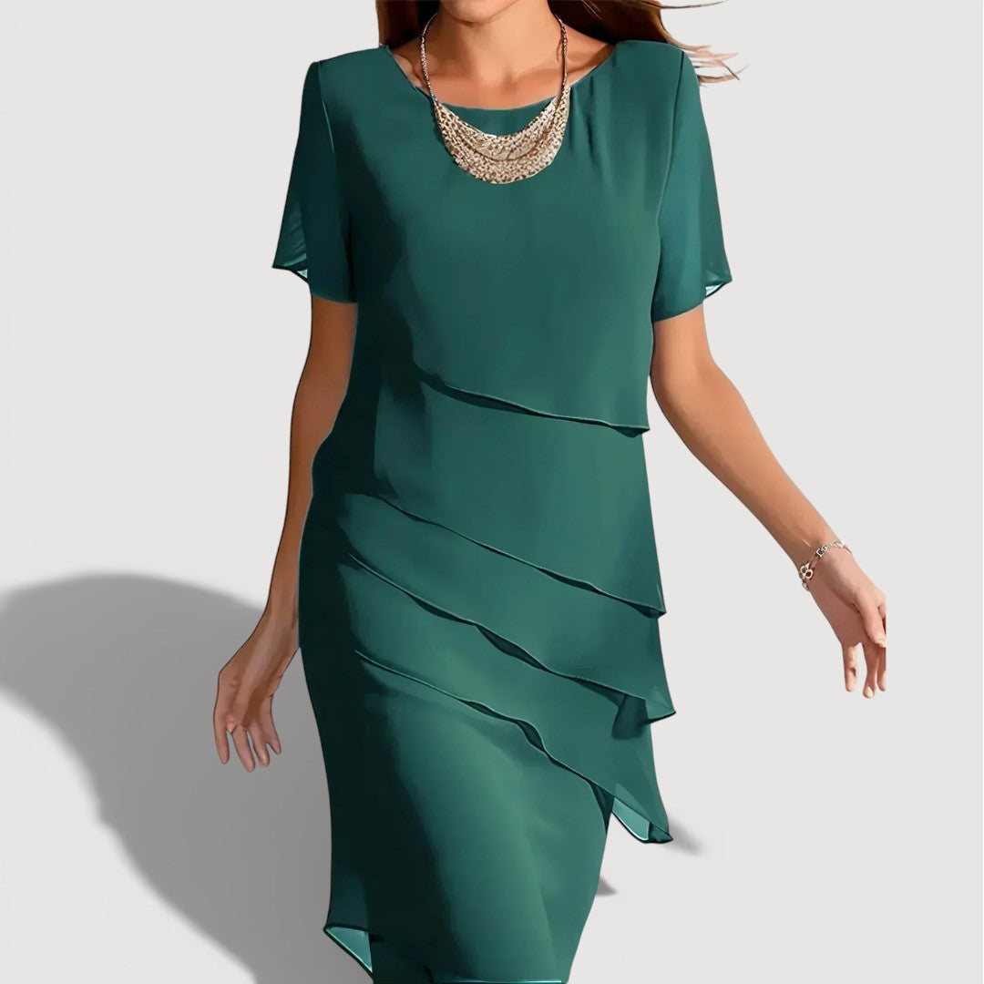 KENDRA – LAYERED MIDI DRESS