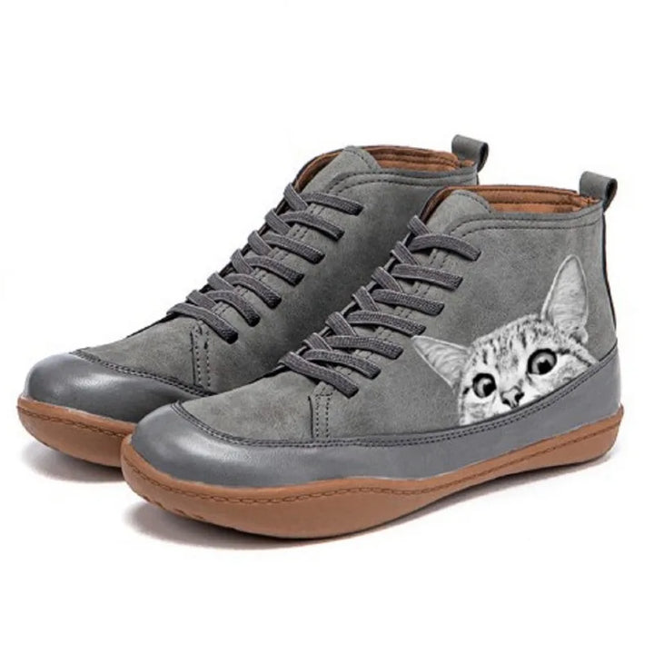 Bella | Leather Ankle Boots for Cat Lovers