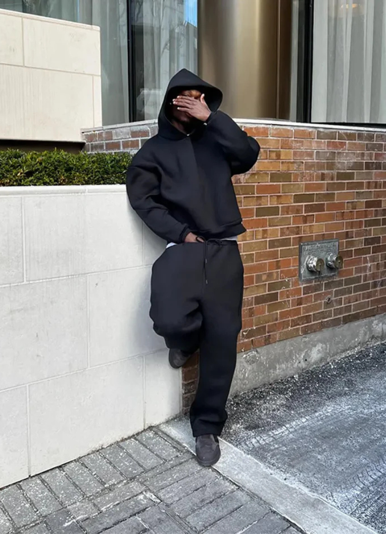 Men's Hoodie and Jogging Set for Casual Comfort