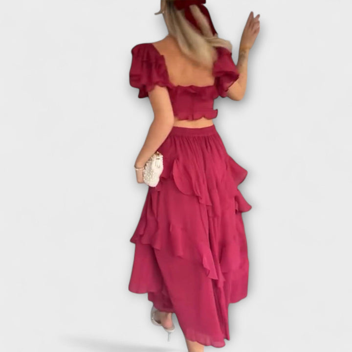 Elisa - Dress with Ruffle Details