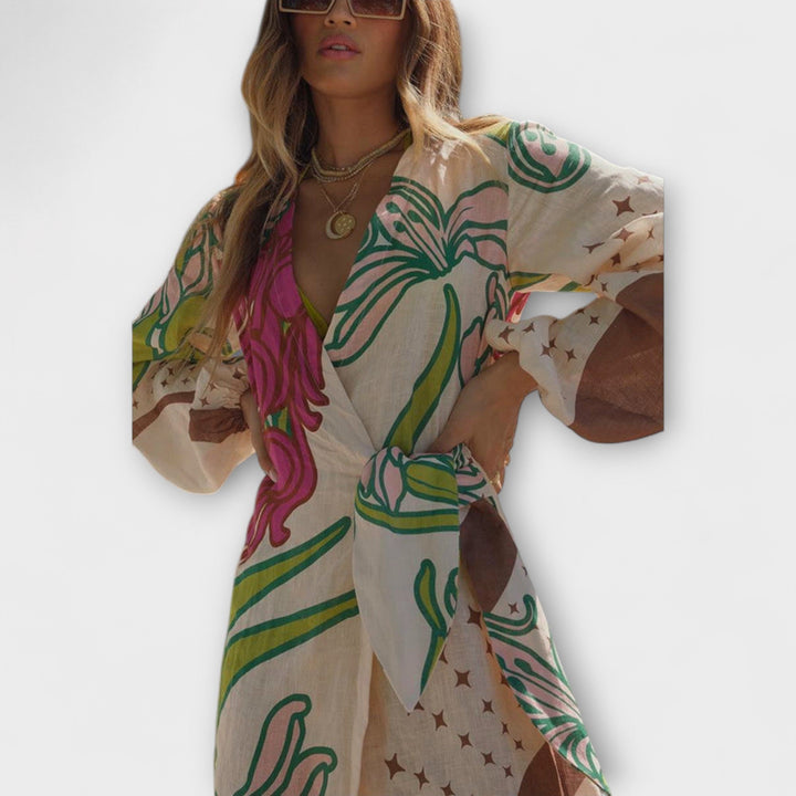 Tracey - Tie-Waist Maxi Dress