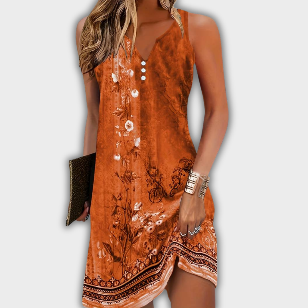 Dila - Sleeveless Women’s Comfortable Mini Dress