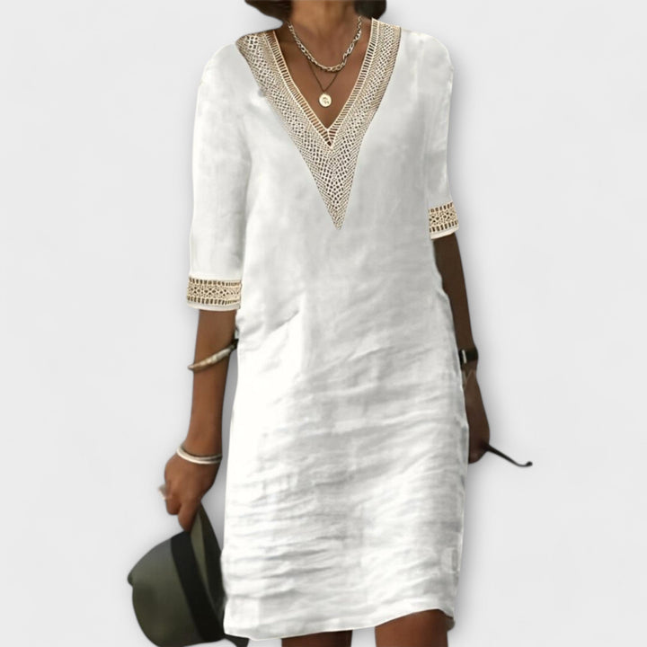 Ladies' Dress in Cotton and Linen