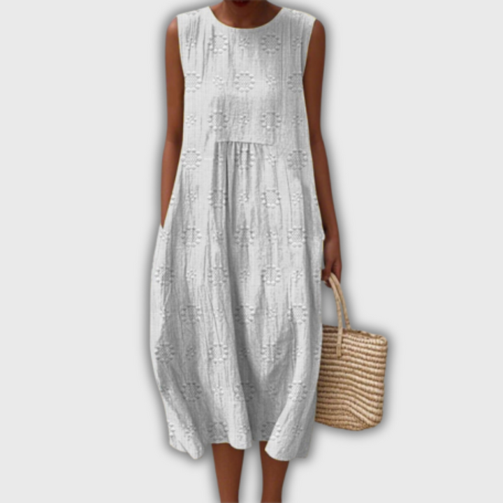 Liora - Sleeveless Handmade Dress