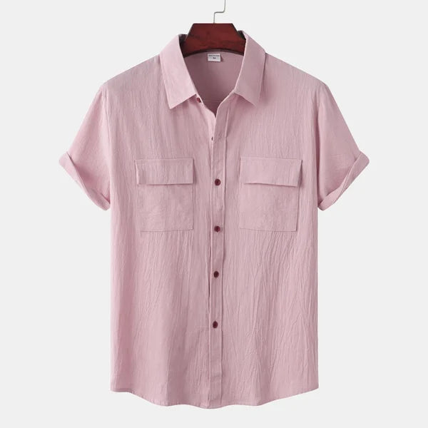 Men's Cotton Linen Blend Summer Shirt