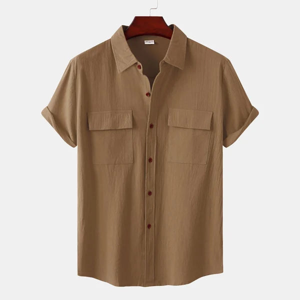 Men's Cotton Linen Blend Summer Shirt