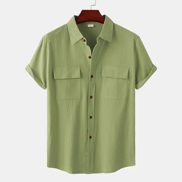 Men's Cotton Linen Blend Summer Shirt