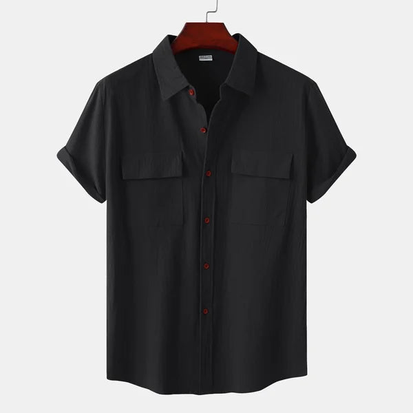 Men's Cotton Linen Blend Summer Shirt