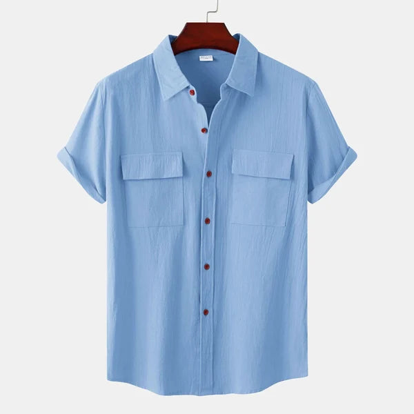 Men's Cotton Linen Blend Summer Shirt
