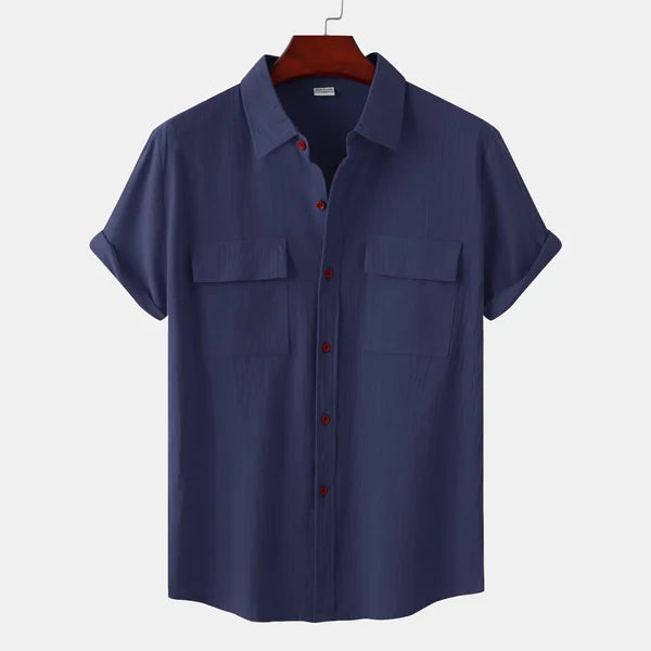 Men's Cotton Linen Blend Summer Shirt