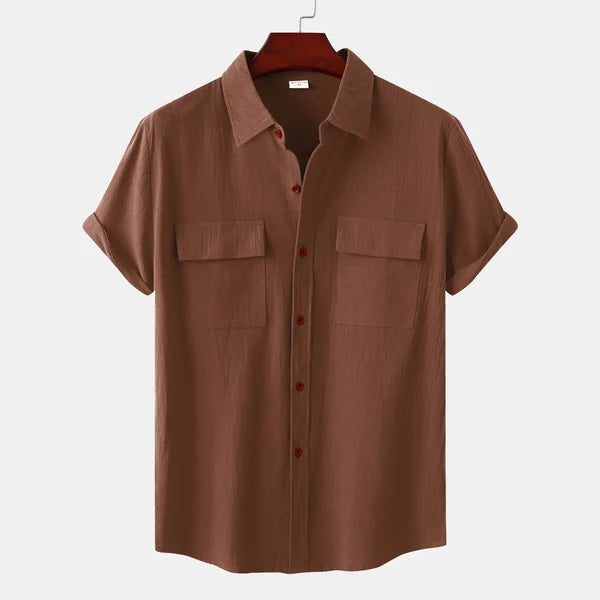 Men's Cotton Linen Blend Summer Shirt