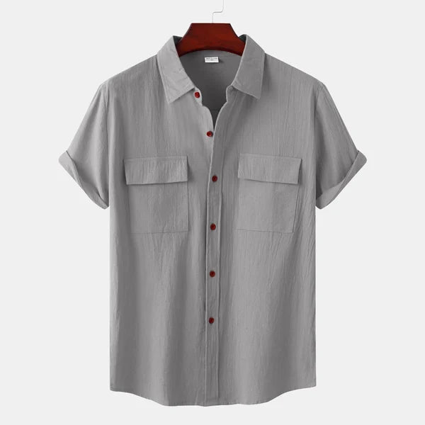 Men's Cotton Linen Blend Summer Shirt