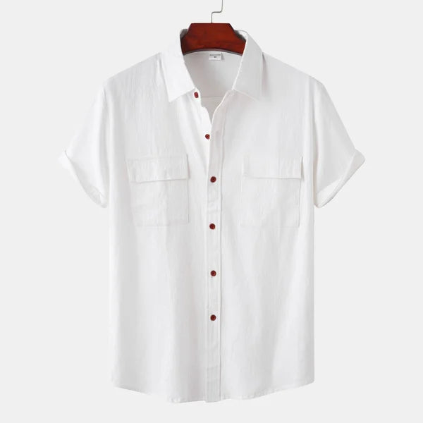 Men's Cotton Linen Blend Summer Shirt