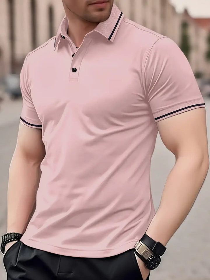 Men's Breathable Golf Polo Shirt for Summer