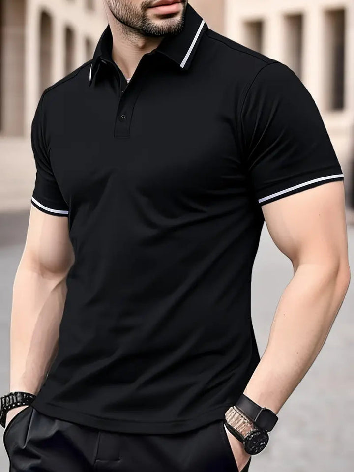 Men's Breathable Golf Polo Shirt for Summer