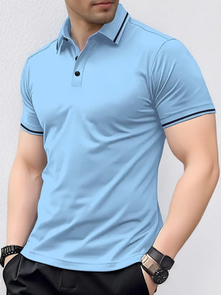 Men's Breathable Golf Polo Shirt for Summer