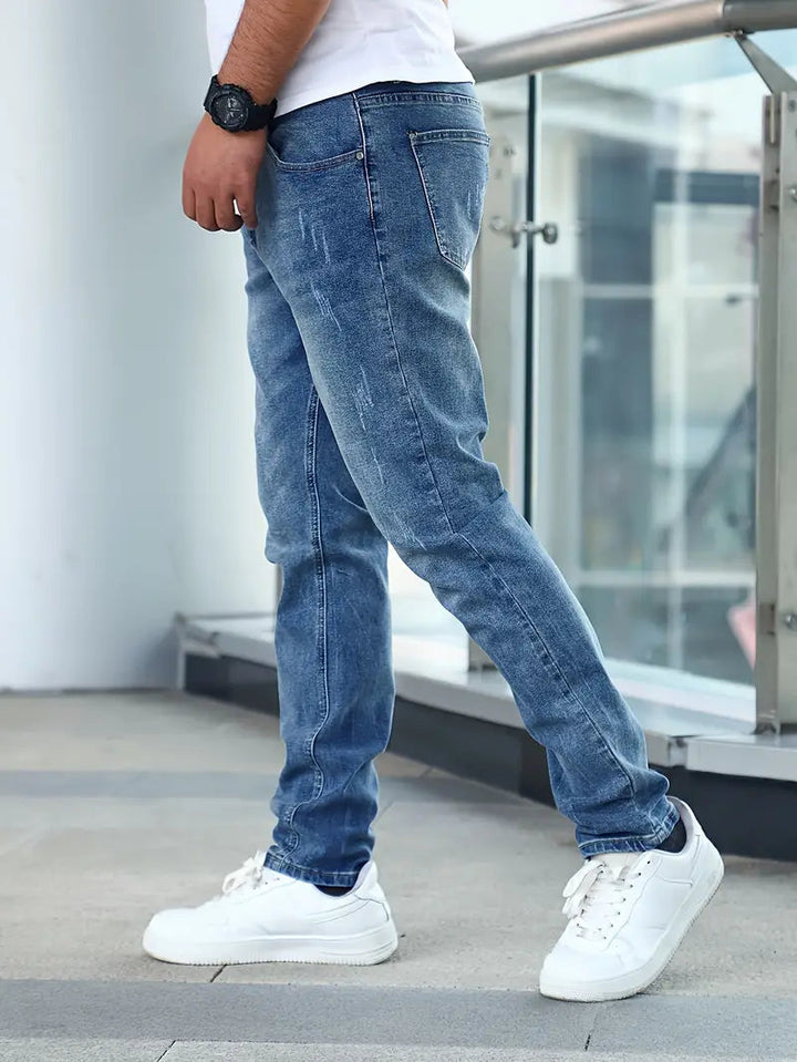 Men's Casual Denim Jeans with Pockets
