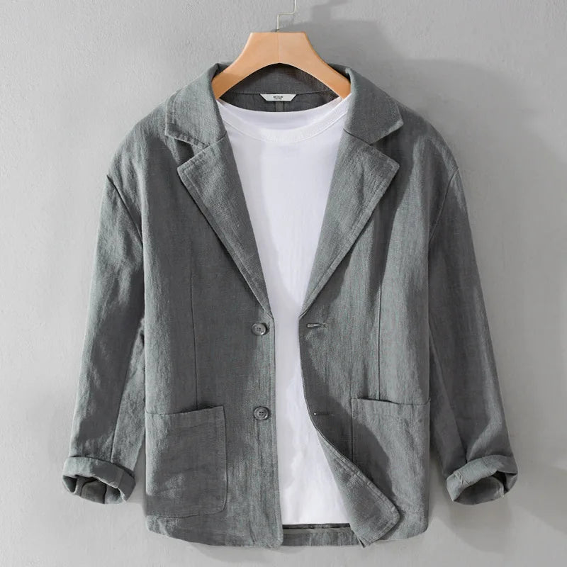 Men's Casual Linen Jacket