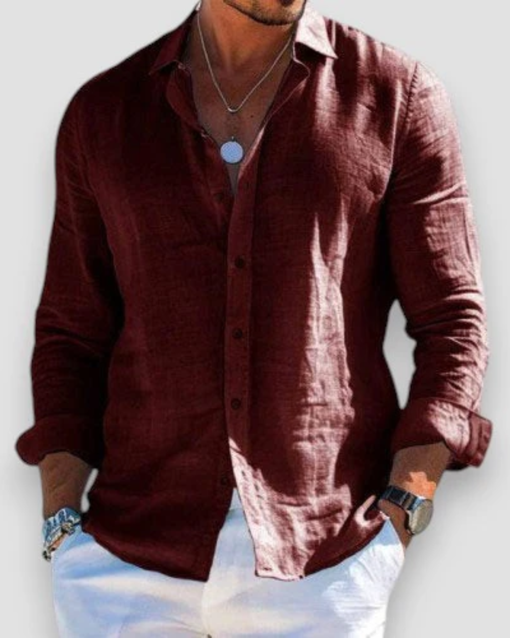 Men's Linen Casual Shirt