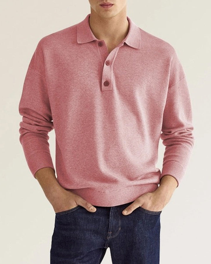 Men's Casual Long Sleeve Button-Up Shirt