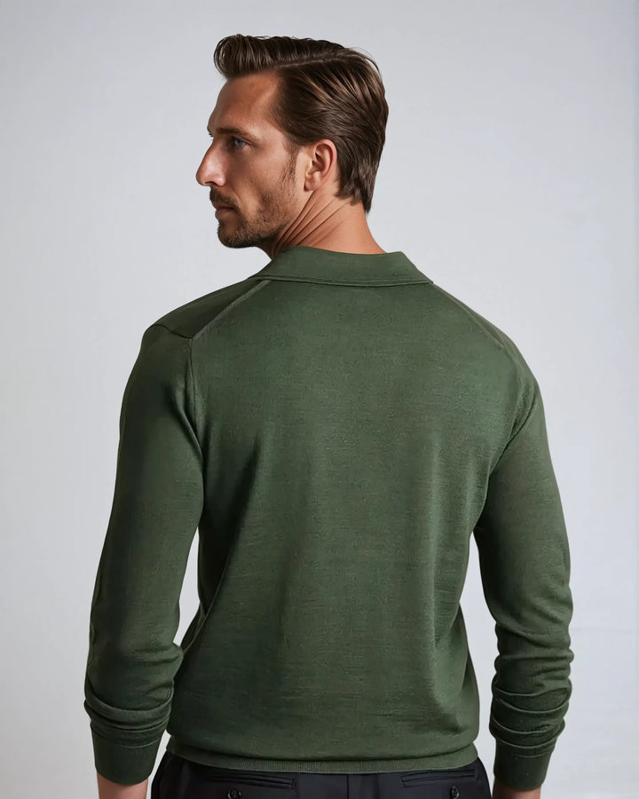 Men's Long Sleeve Polo Shirt