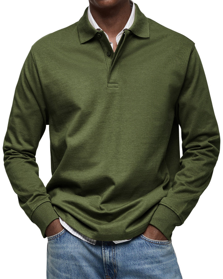 Men's Long Sleeve Polo Shirt