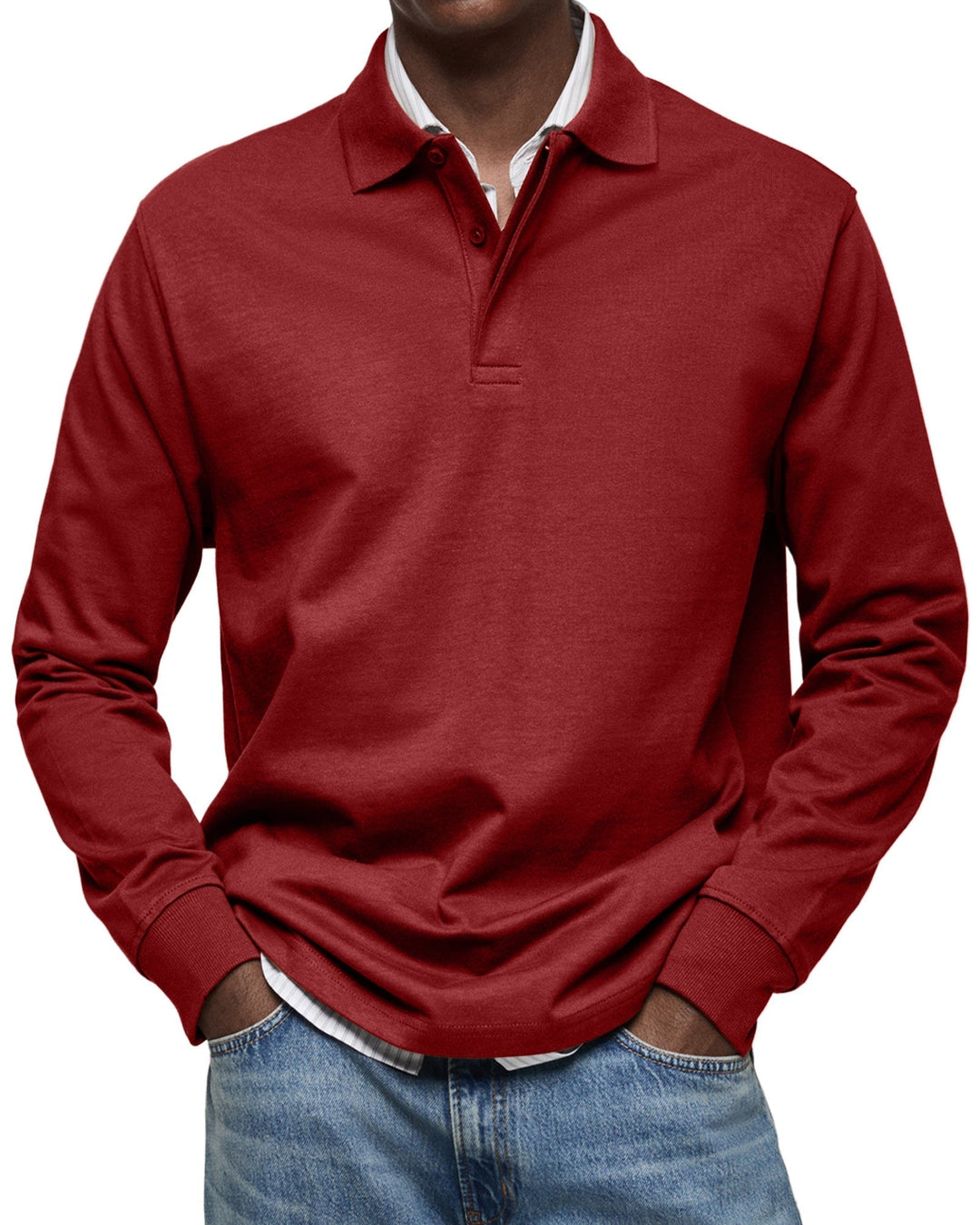 Men's Long Sleeve Polo Shirt