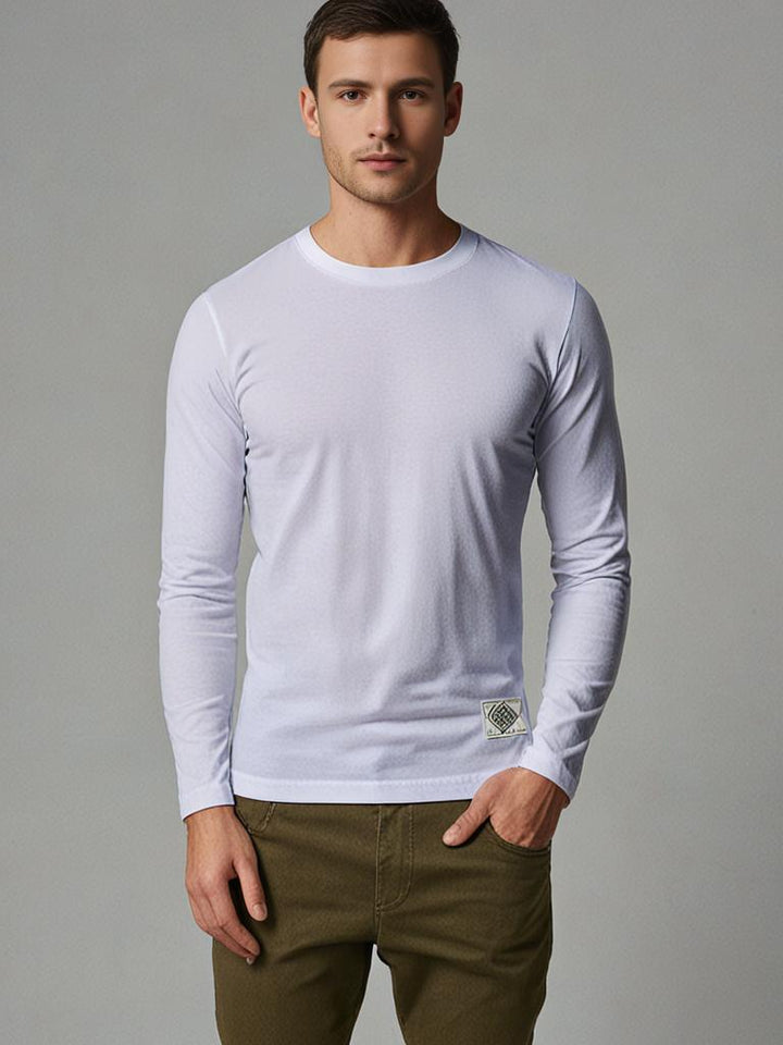 Men's Long Sleeve T-Shirt - Classic O-Neck Style