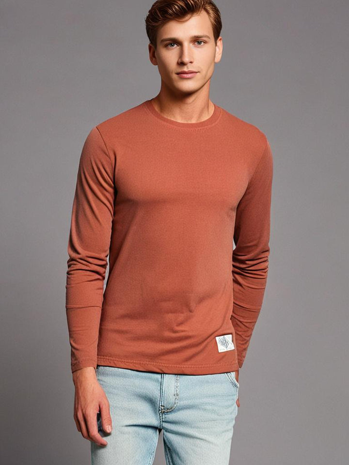 Men's Long Sleeve T-Shirt - Classic O-Neck Style