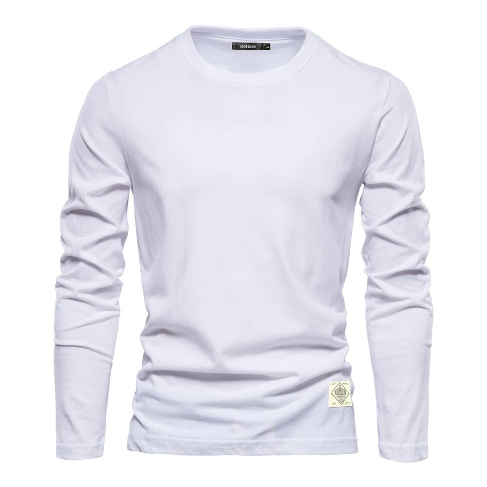 Men's Long Sleeve T-Shirt - Classic O-Neck Style