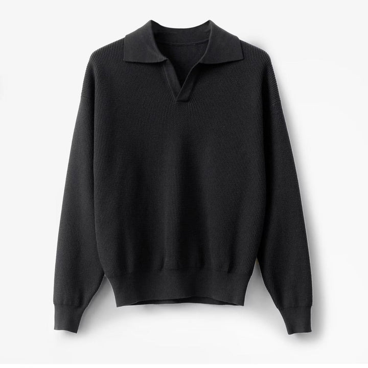 Men's Loose Long-Sleeved Shirt for Casual and Business Wear