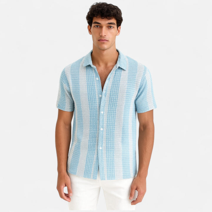 Cotton Blend Shirt – Button Front & Light Feel for Warm Days