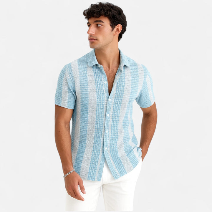 Cotton Blend Shirt – Button Front & Light Feel for Warm Days