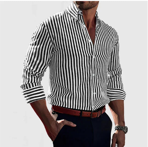 Men's Striped Overshirt - Stylish Casual Shirts for Men