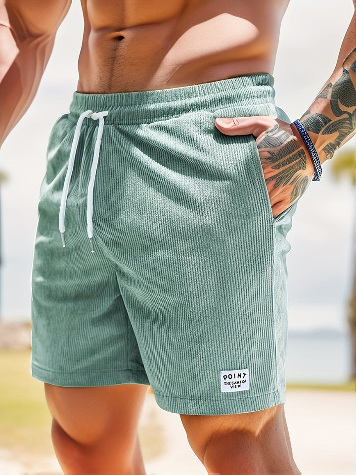 Men's Striped Summer Swim Shorts
