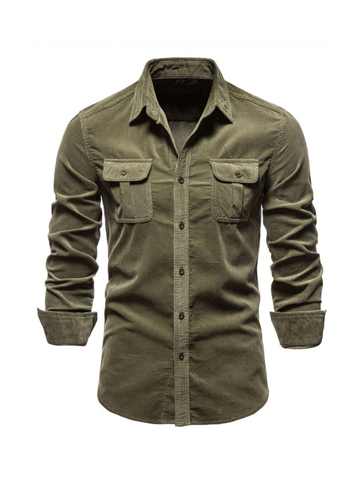 Cotton Blend Shirt – Warm Feel & Straight Cut Shape