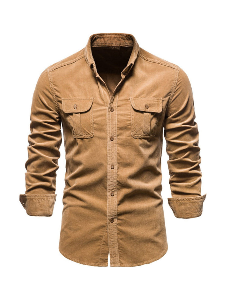 Cotton Blend Shirt – Warm Feel & Straight Cut Shape