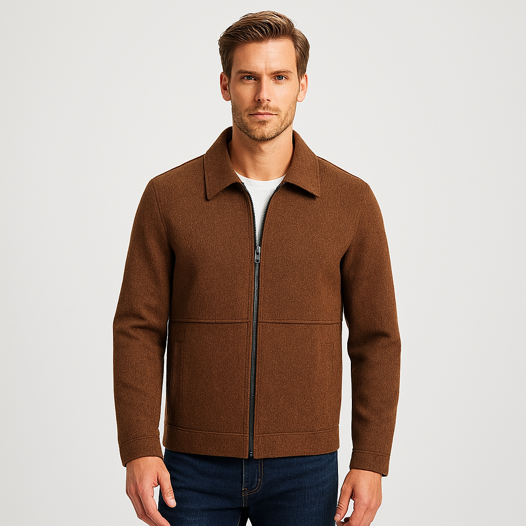 Men's Textured Harrington Super Shirt