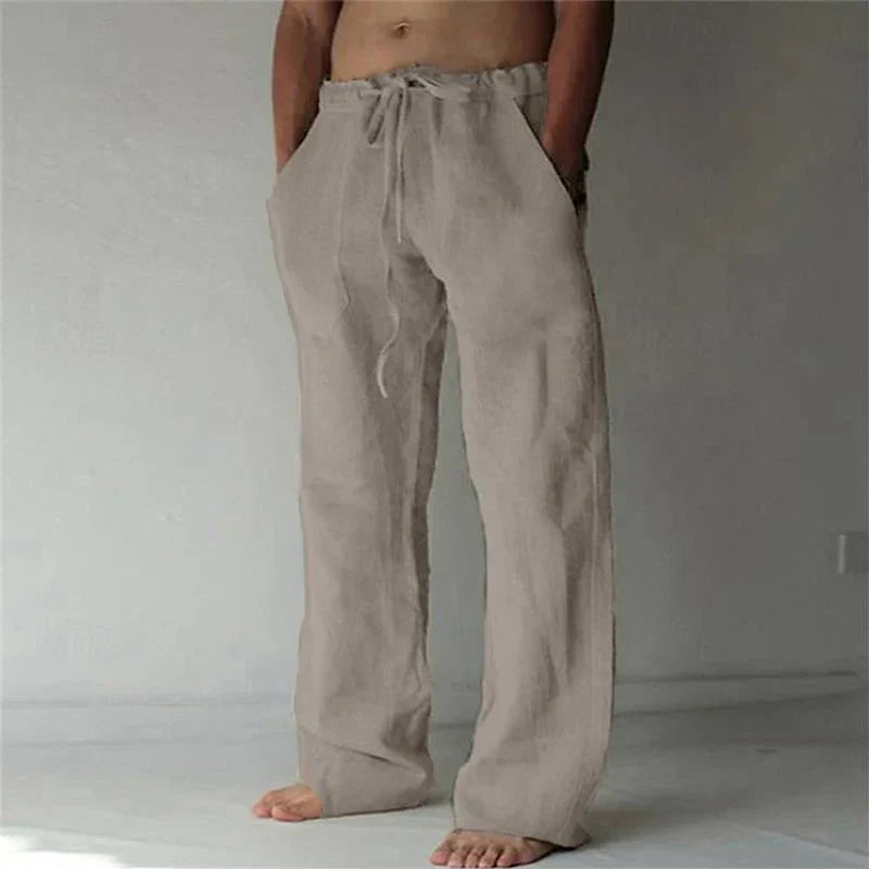 Men’s Baggy Linen Summer Trousers