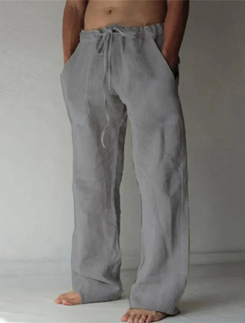 Men’s Baggy Linen Summer Trousers