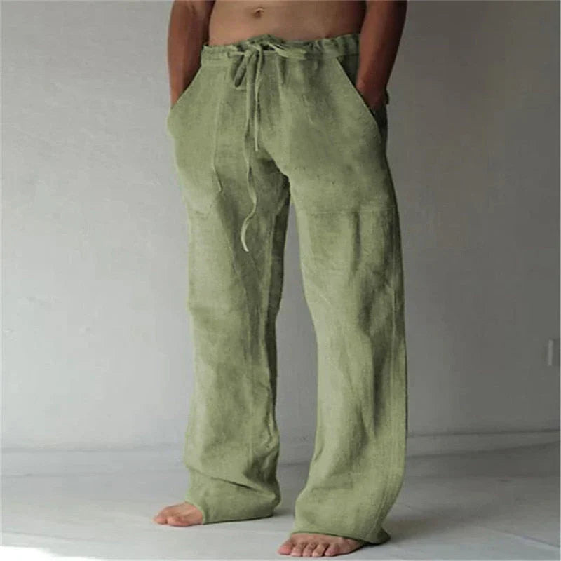 Men’s Baggy Linen Summer Trousers