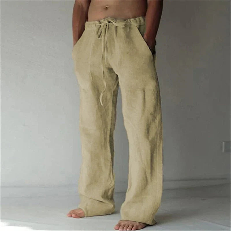 Men’s Baggy Linen Summer Trousers