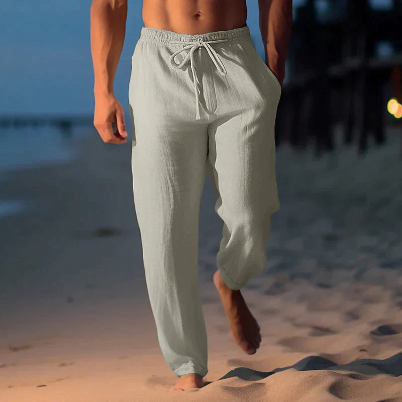 Men’s Casual Linen Trousers