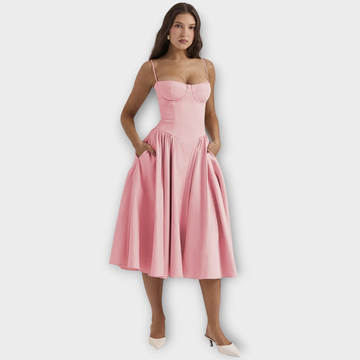 Gesine - Sleeveless Corset Midi Dress