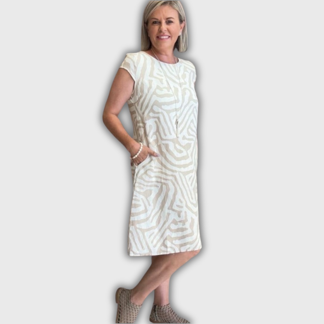 Camille - Summer Dress with Round Neckline