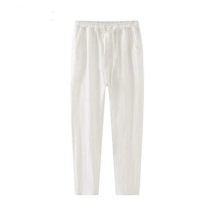 Men's Linen Wide Leg Trousers
