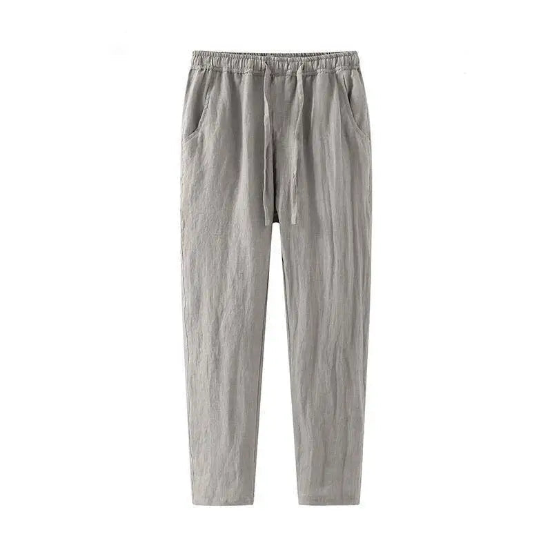 Men's Linen Wide Leg Trousers
