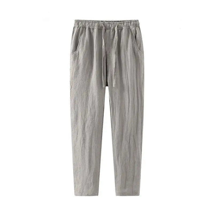 Men's Linen Wide Leg Trousers
