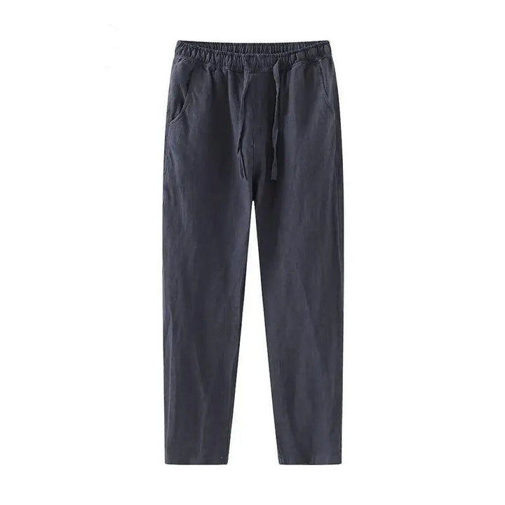 Men's Linen Wide Leg Trousers